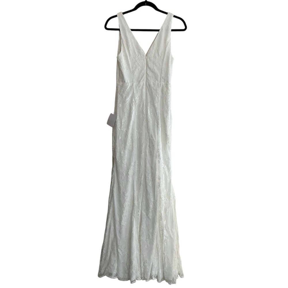 🆕 Lulu’s Romantic Promises White Lace Mermaid Maxi Dress - Sz. S - Picture 6 of 8